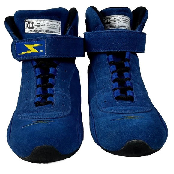 Impact Racing Other - Impact Racing High Top Shoes Blue & Yellow Motorsports Driving Mens Size 10